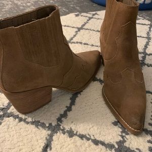 Sam Edelman 6.5 suede ankle boot good condition